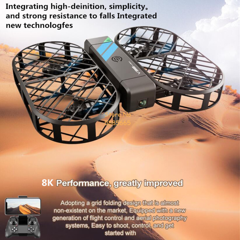 Drone E88Pro Rc 4K - 8K HD 카메라 360 ° 보호