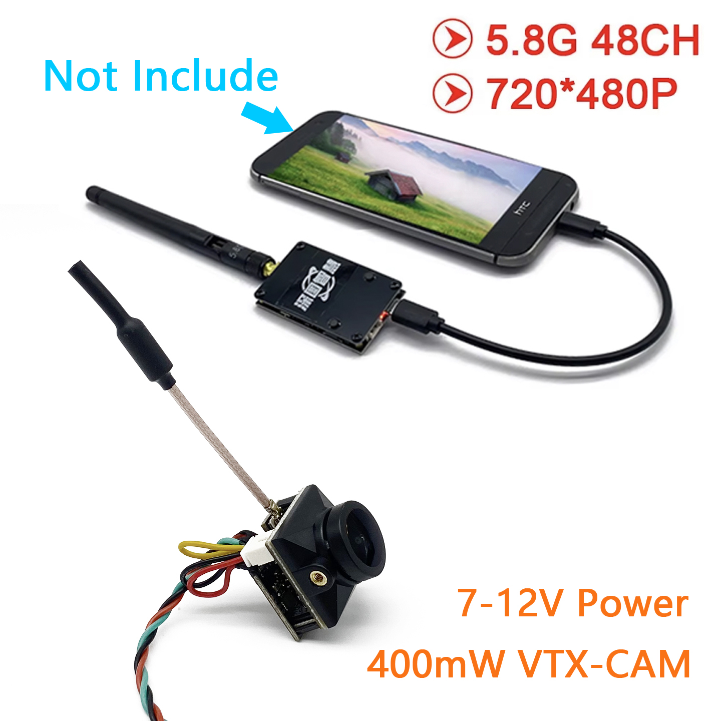 Fpv Camera Cmos - SLONWAKE 5.8G 아날로그 UVC OTG 수신기