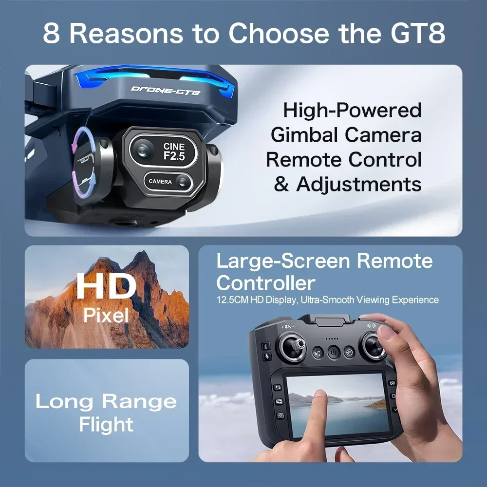 드론 4K HD GT8 카메라 장애물 회피 항공 사진  - Drone E88Pro Rc 4K 리뷰 및 가격
