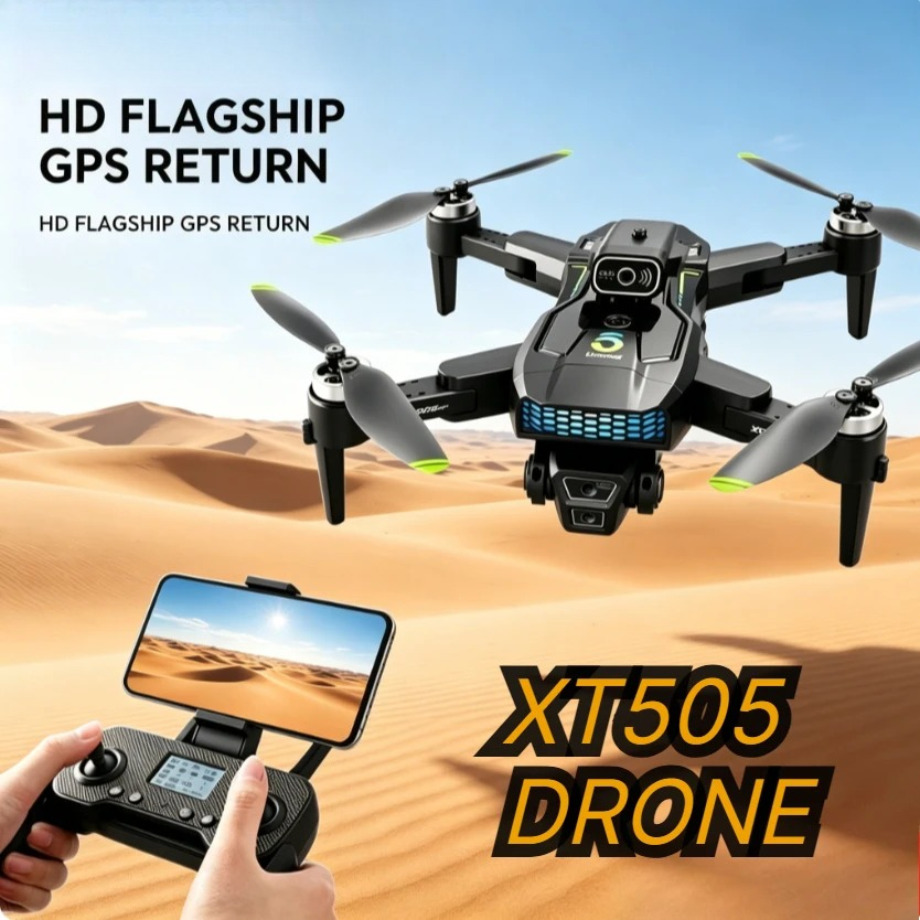 오리지널 XT505 접이식 GPS 드론 8K 듀얼 짐벌 - Xt505 Rc Drone 리뷰 및 가격