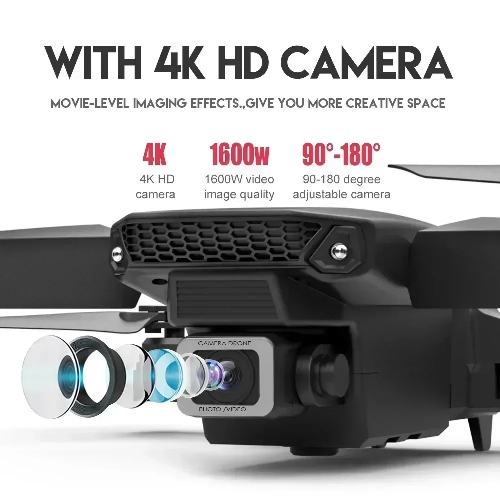 E88 프로 와이파이 FPV 드론, 광각 HD 4K 1 - Drone E88Pro Rc 4K 리뷰 및 가격