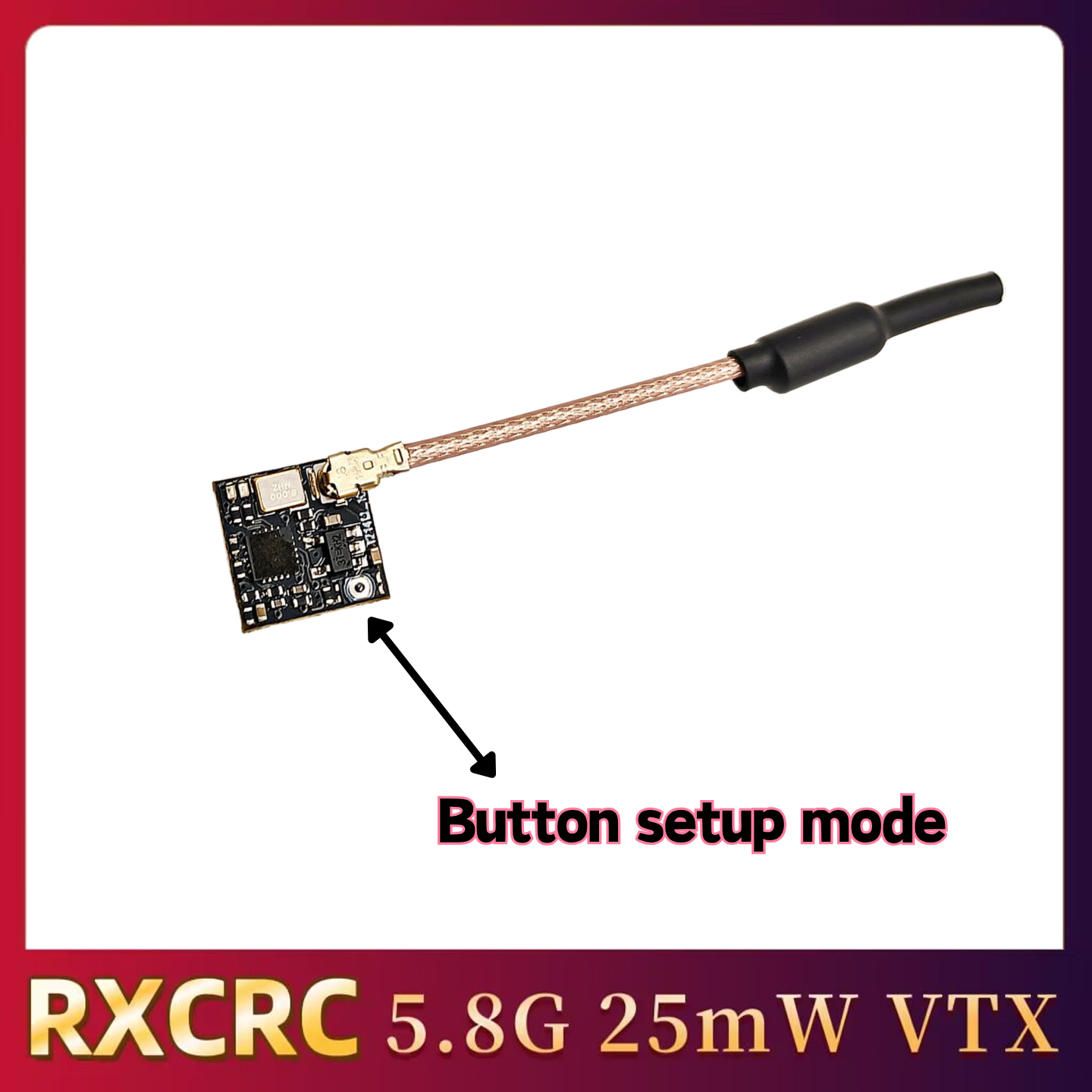 RXCRC 5.8GHz 48채널 FPV 25mW 아날로 - Receiver Rc Drone 리뷰 및 가격