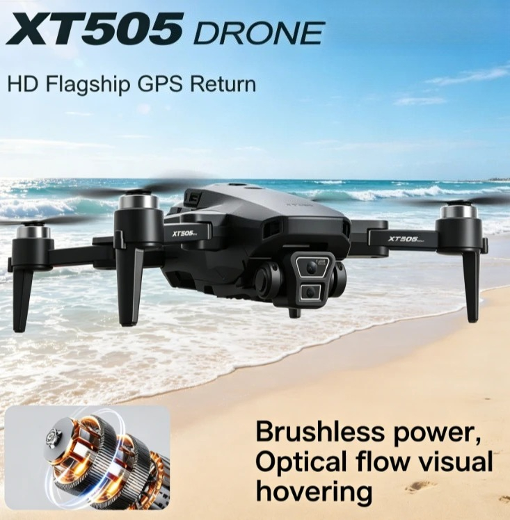 오리지널 XT505 접이식 GPS 드론 8K 듀얼 카메 - Xt505 Rc Drone 리뷰 및 가격
